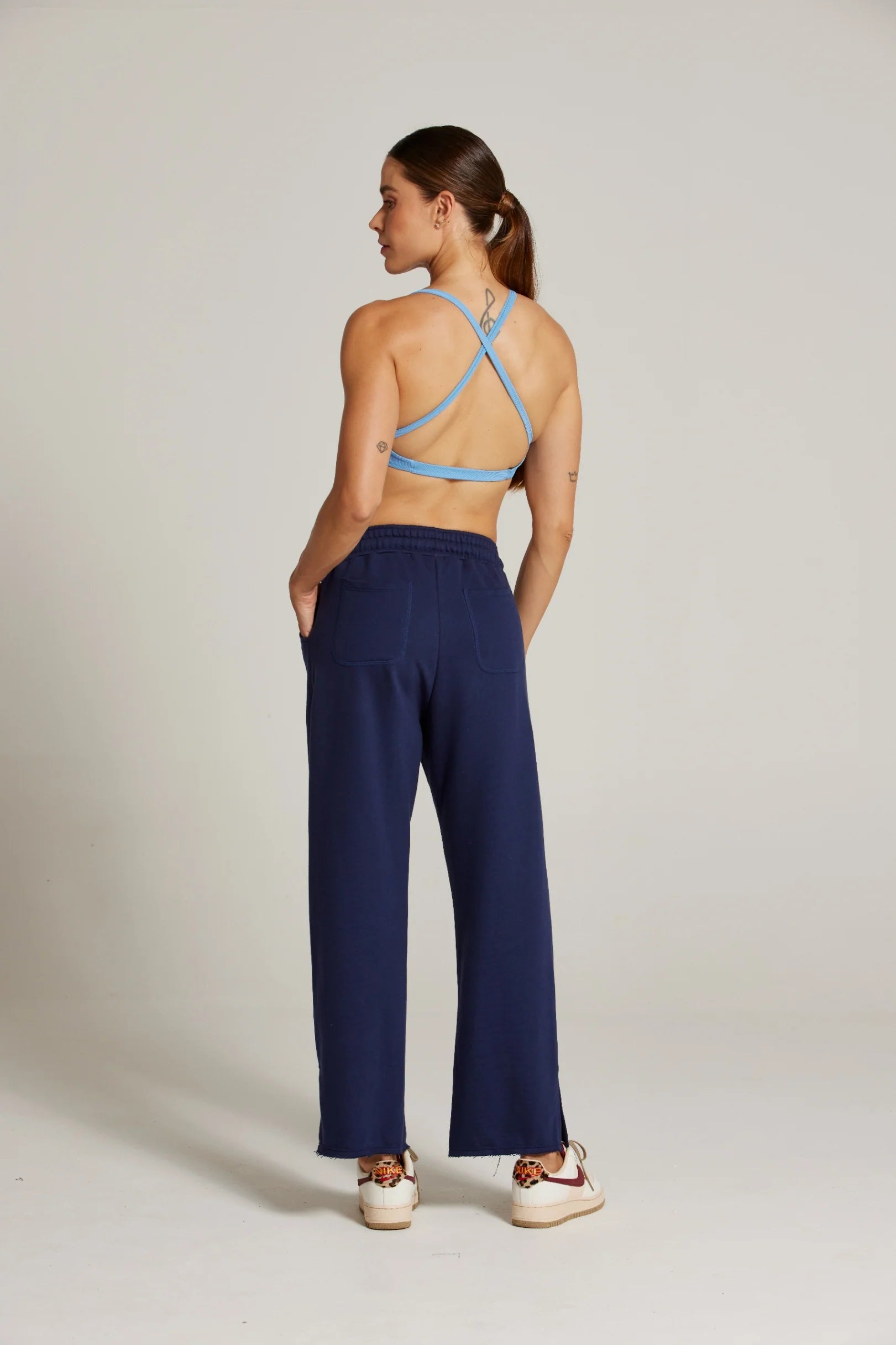 CALÇA MOLETOM WIDE SPORTY