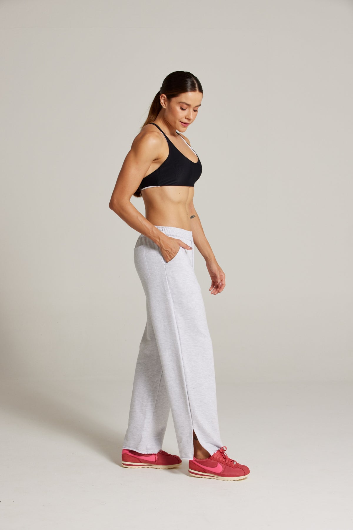 CALÇA MOLETOM WIDE SPORTY