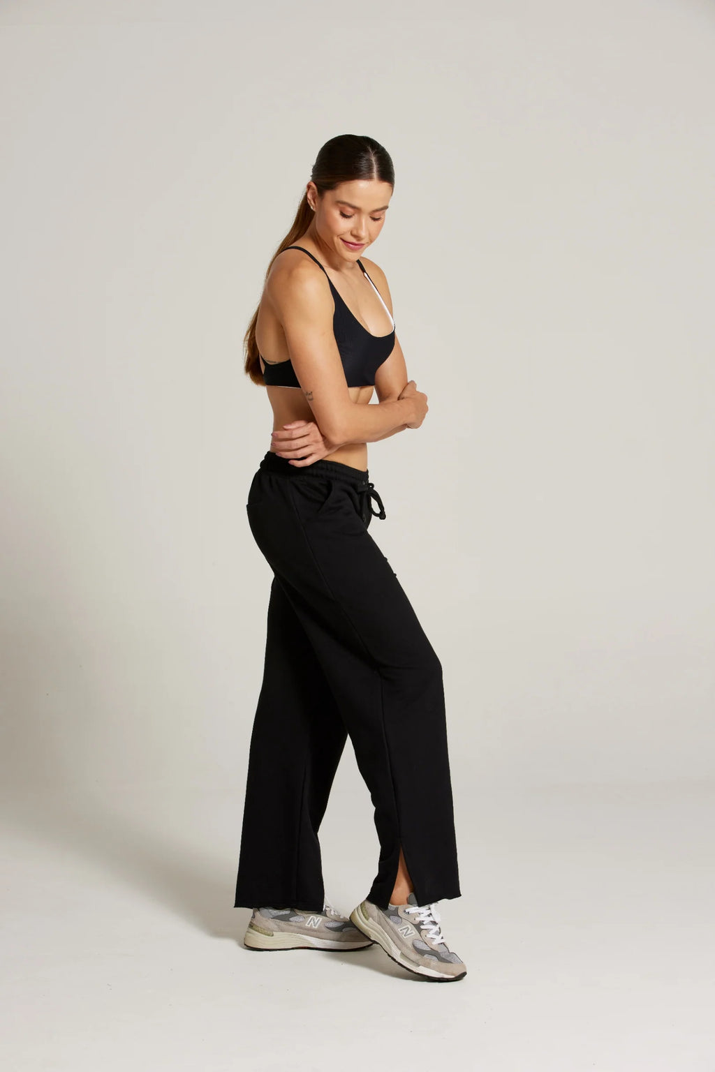 CALÇA MOLETOM WIDE SPORTY