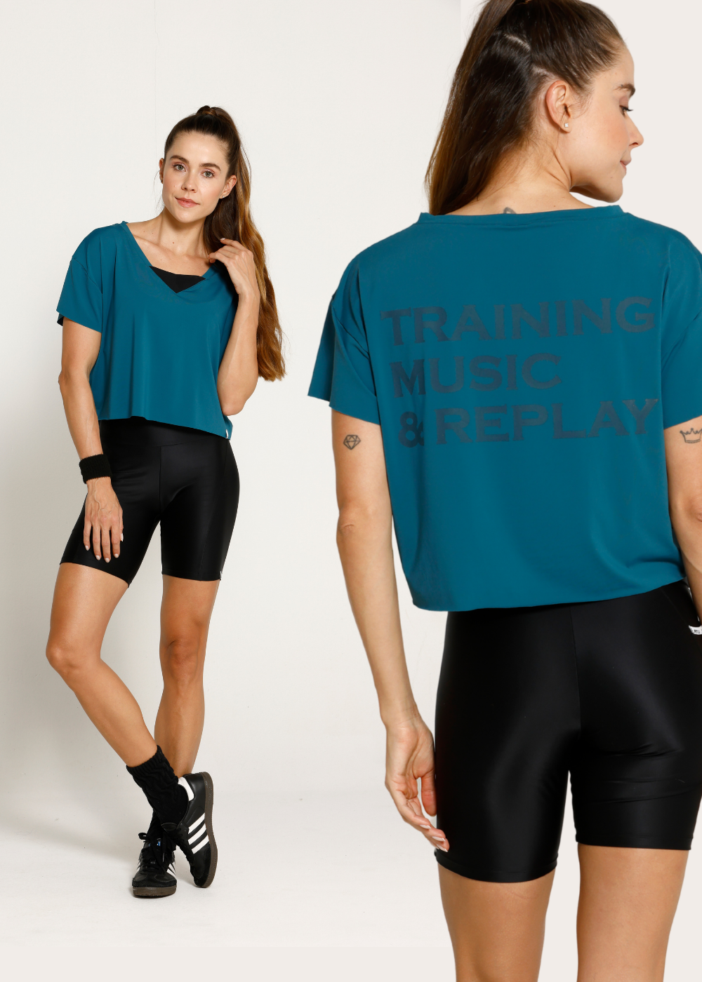 BLUSA CROPPED REPLAY LN